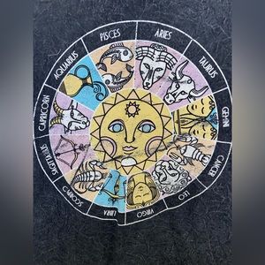 Grey Zodiac Short Sleeve Tee Size Medium